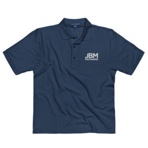 Men's JBM White Logo Premium Polo